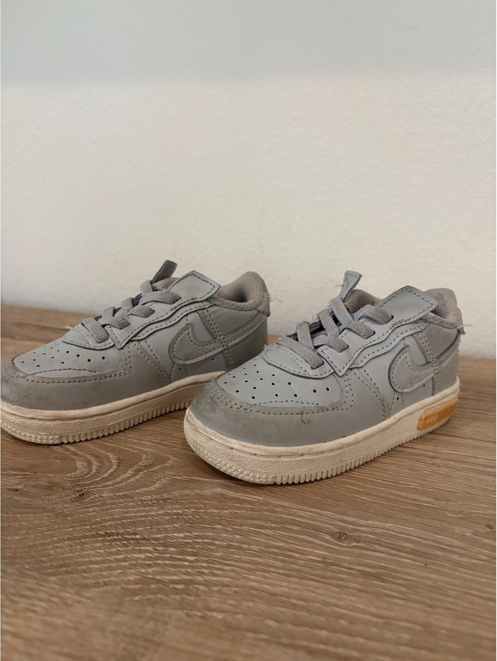 Nike Air Force 1 Low EasyOn Toddler Shoes Gray Size 7C DQ6147-003